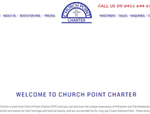 Tablet Screenshot of churchpointcharter.com.au